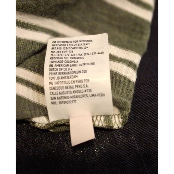 American Eagle Outfitters Seriously Soft Classic Fit T- Shirt Striped Men's XL - Picture 8 of 10